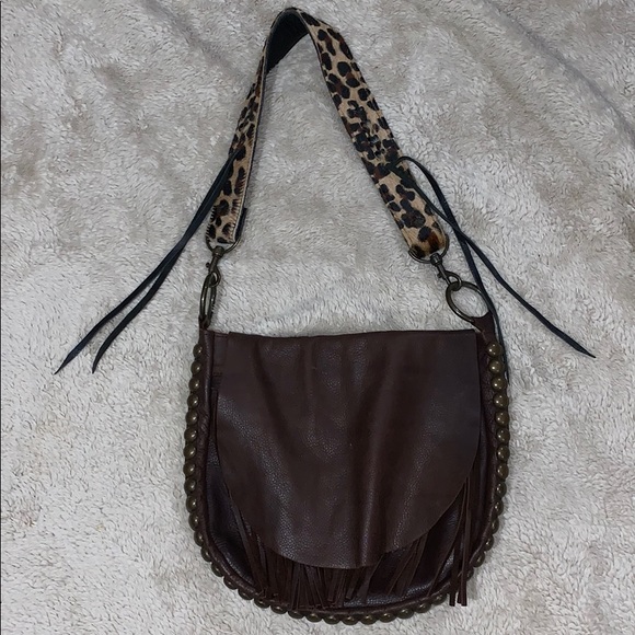 Two Bar West Handbags - Two Bar West McFadin Brown Fringe Purse